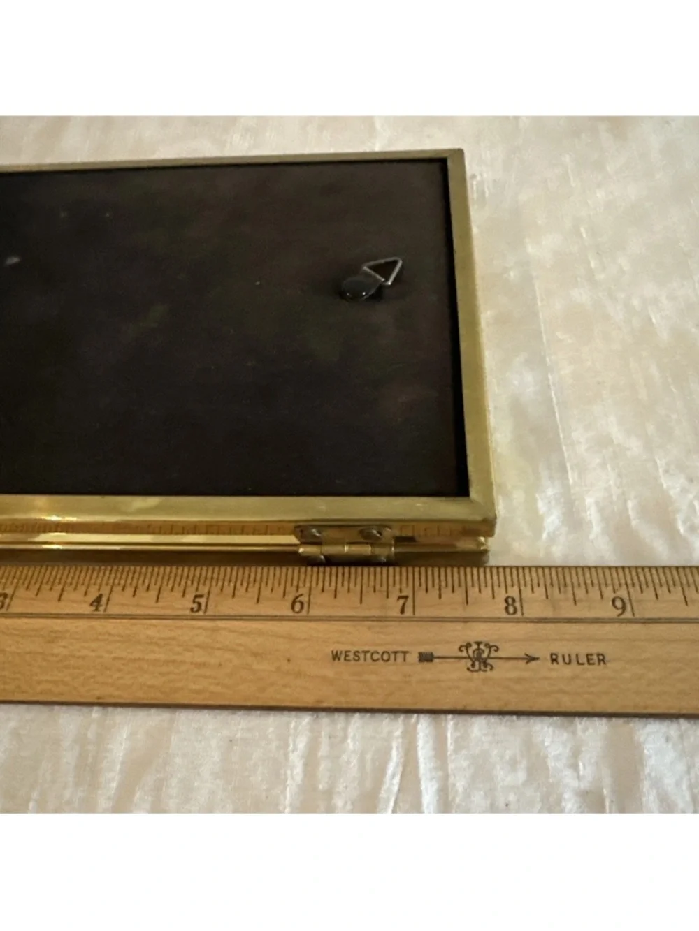 Vintage BI-FOLD  Brass Picture Frame 5